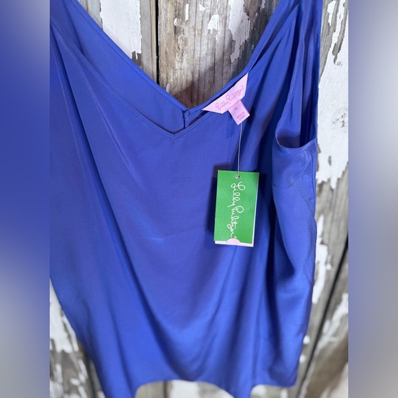 Lilly Pulitzer PIXIE TOP Tank Iris Blue Size XL NWT STYLE # 23150 - Picture 5 of 7